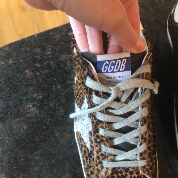 Superstar glitter/leopard Golden Goose sneakers - Picture 4 of 7